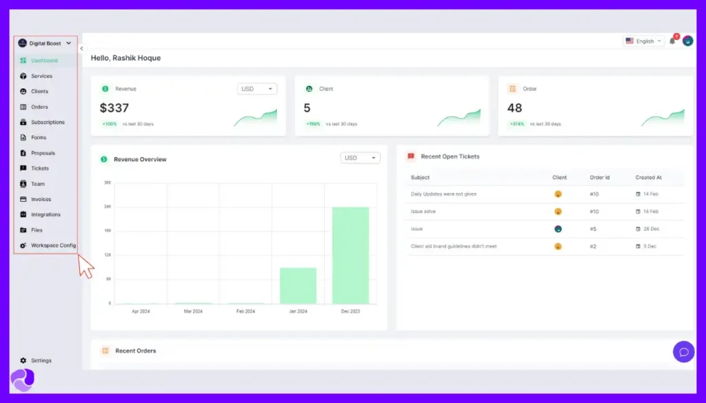 AgencyHandy-Dashboard