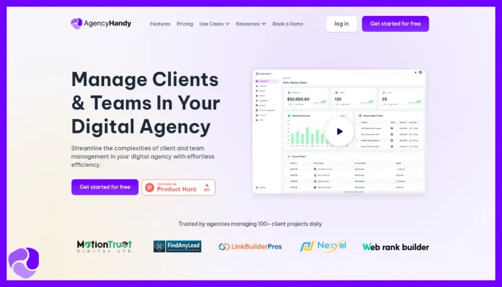 Agency Handy-Homepage