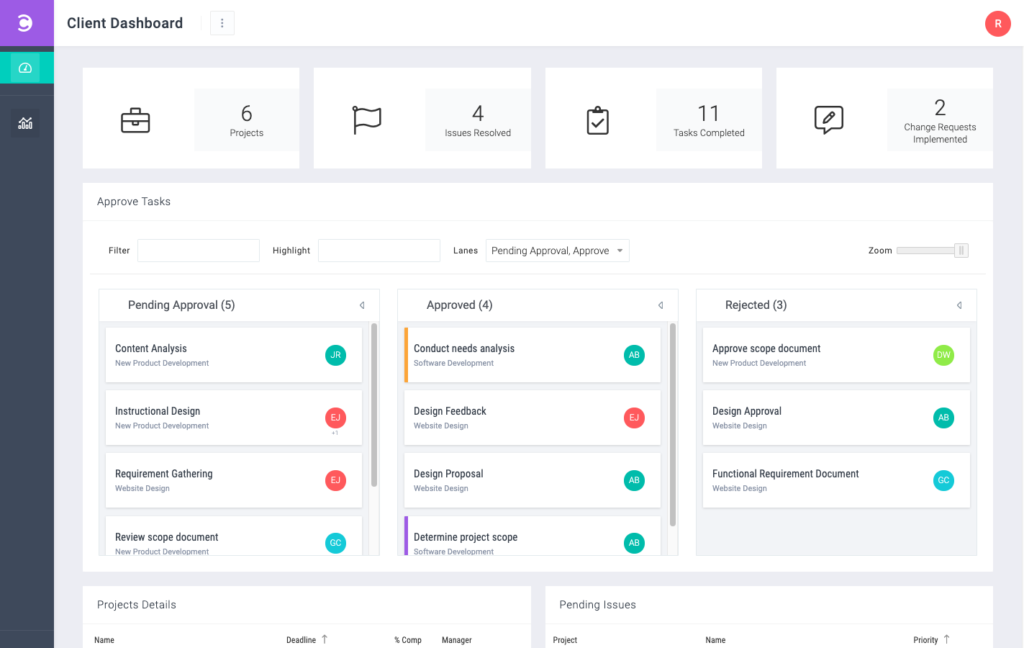 Celoxis Client Approvals and Sign offs