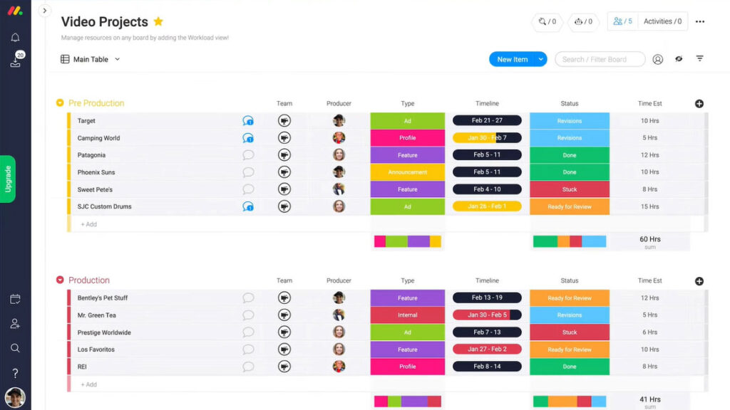 Monday Work Management Task Management