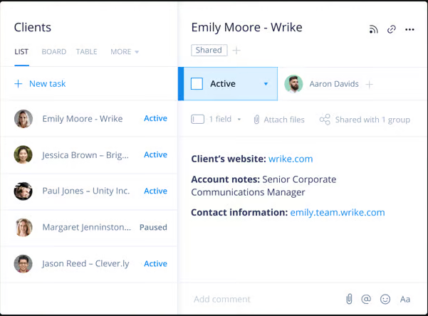 Wrike Client Access Controls