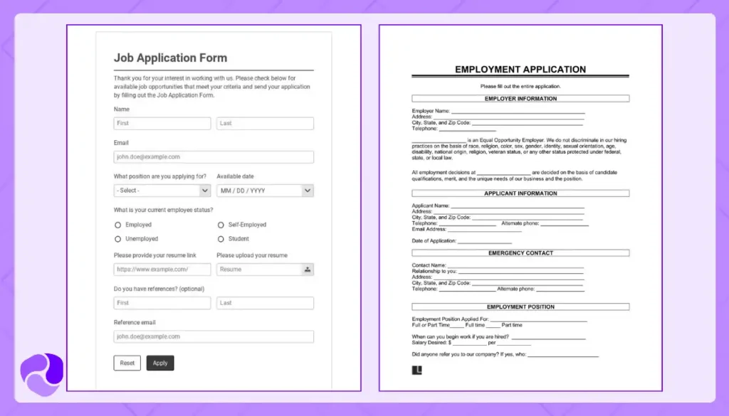 Application Forms