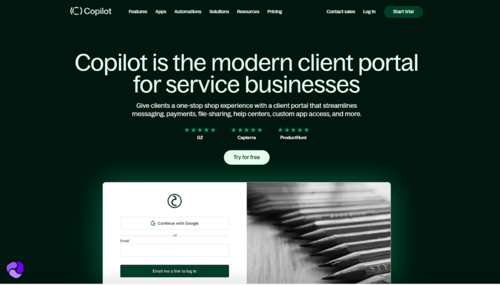 Copilot HomePage