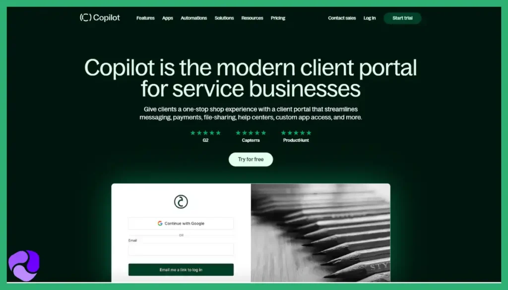 Copilot HomePage