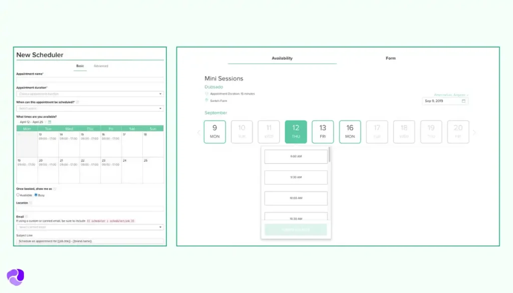 Dubsado Scheduling Tool