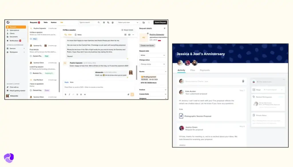 HoneyBook Client Communication