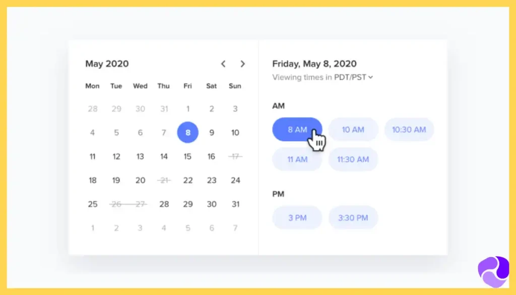 HoneyBook Customizable Scheduling