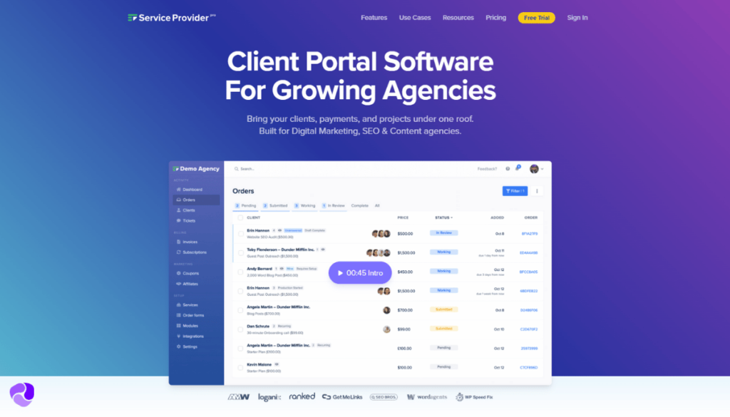 Service Provider Pro HomePage 1