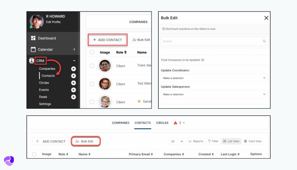 SuiteDash Contact Management