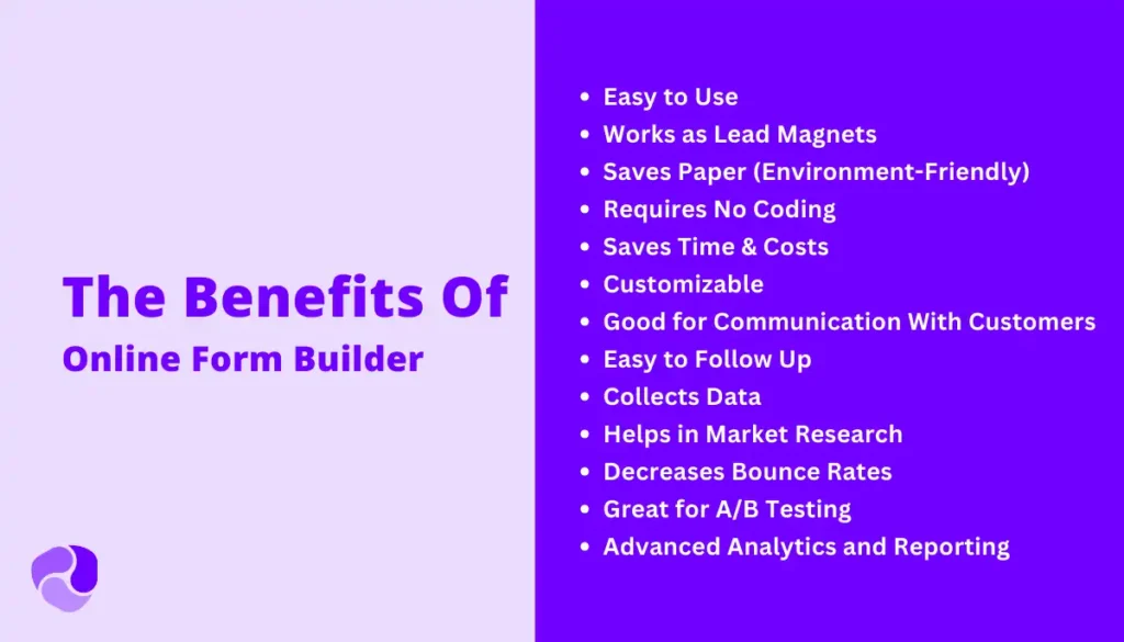 What Are The Top Benefits Of Online Form Builder