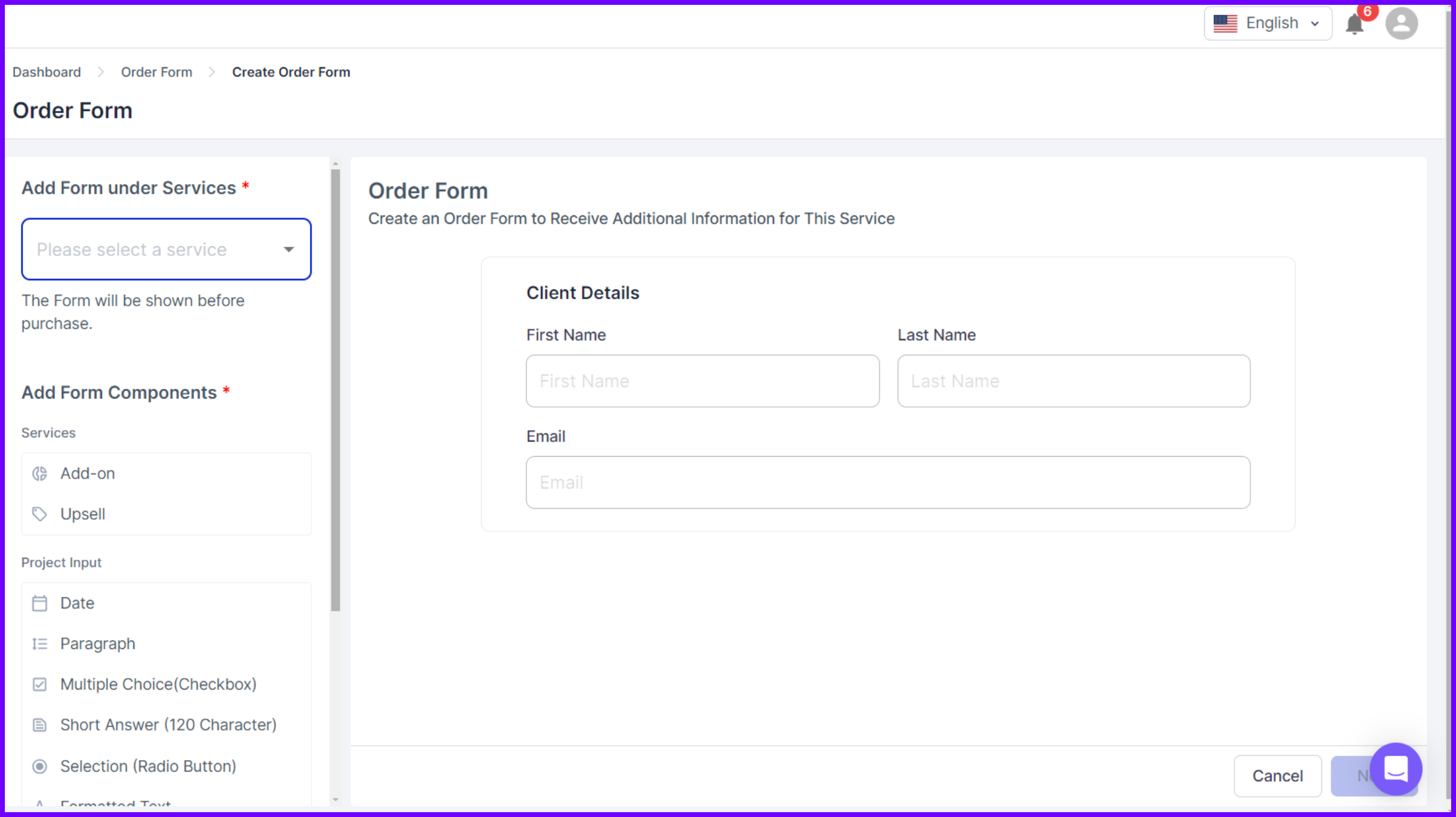 Agency Handy Order Form