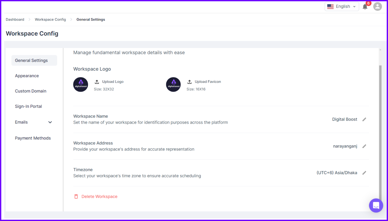 Agency Handy Workspace Configuration