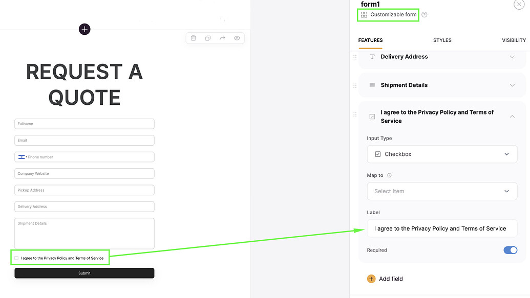 Softr Customizable Form