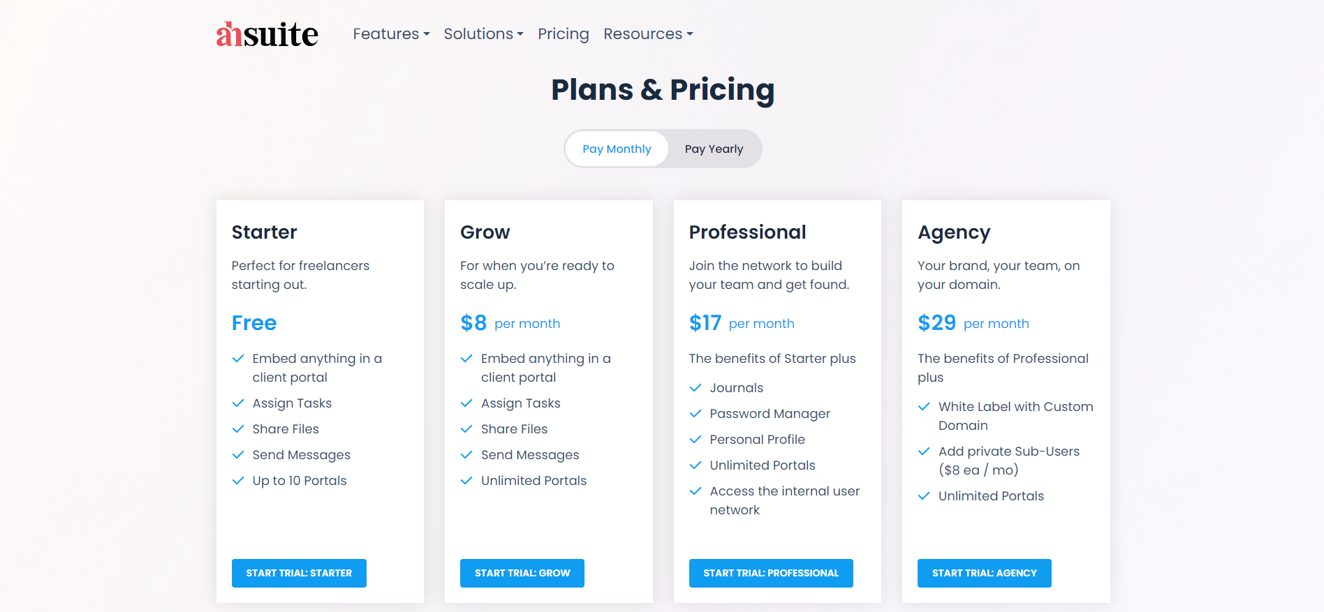 Ahsuite Pricing